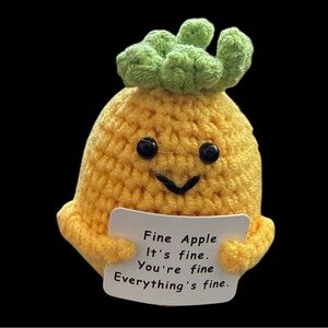 Emotional support crochet Apple
